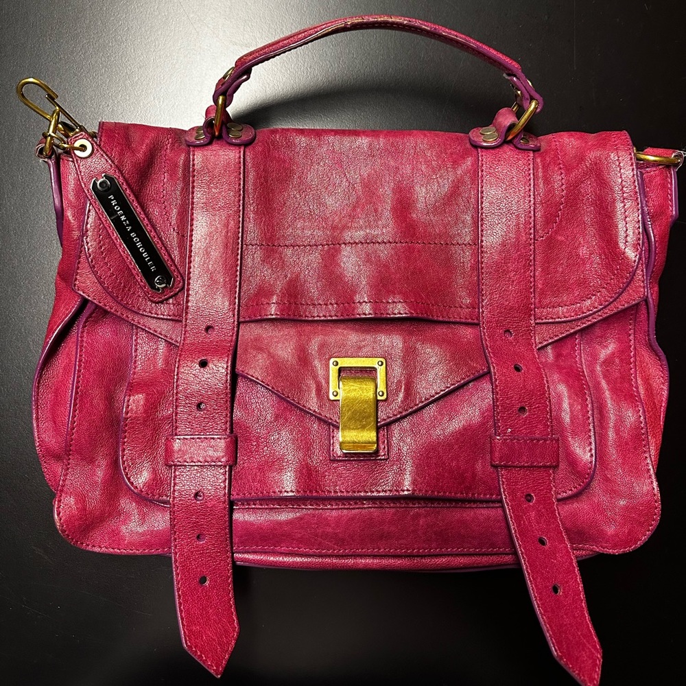 Proenza Schouler Pink Leather Ps1 Medium Handbag